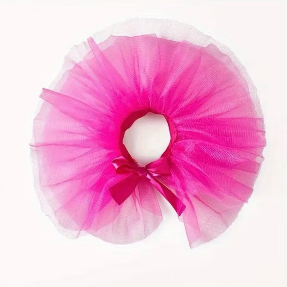 Pet Tulle Tutu Skirt with Bow Pink Size Small NEW